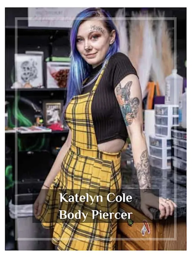 Katelyn Cole professional piercer at Work of Art Las Vegas