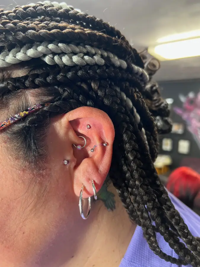 piercing appointment by Katelyn at Work of Art Tattoo & Piercing in Las Vegas
