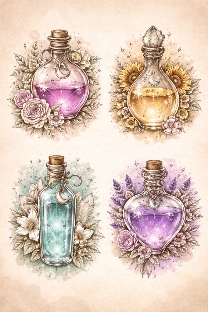 Color potion flash — palm-size flash tattoo under $100, Work of Art Las Vegas, Work of Art Tattoo & Piercing, Las Vegas