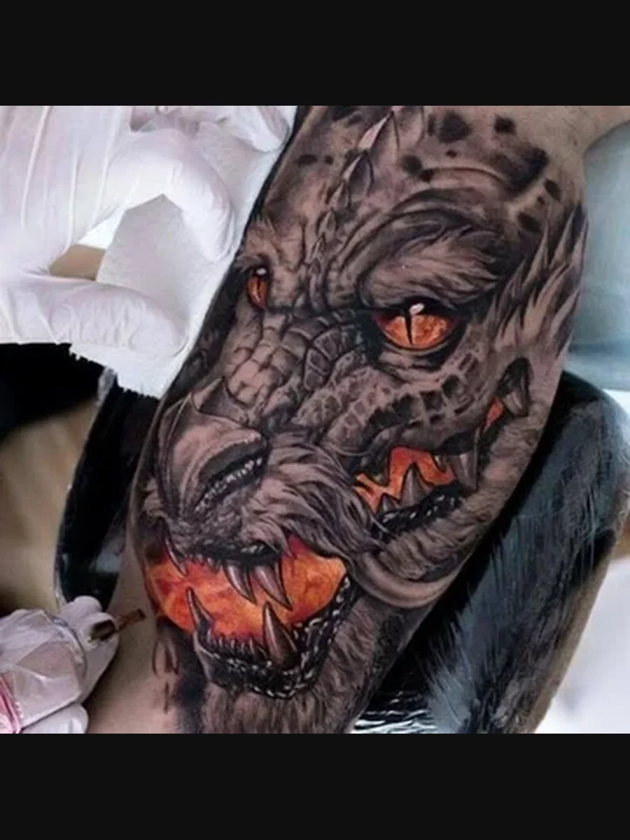 black grey all seeing eye realism tattoo — Work of Art Tattoo Las Vegas