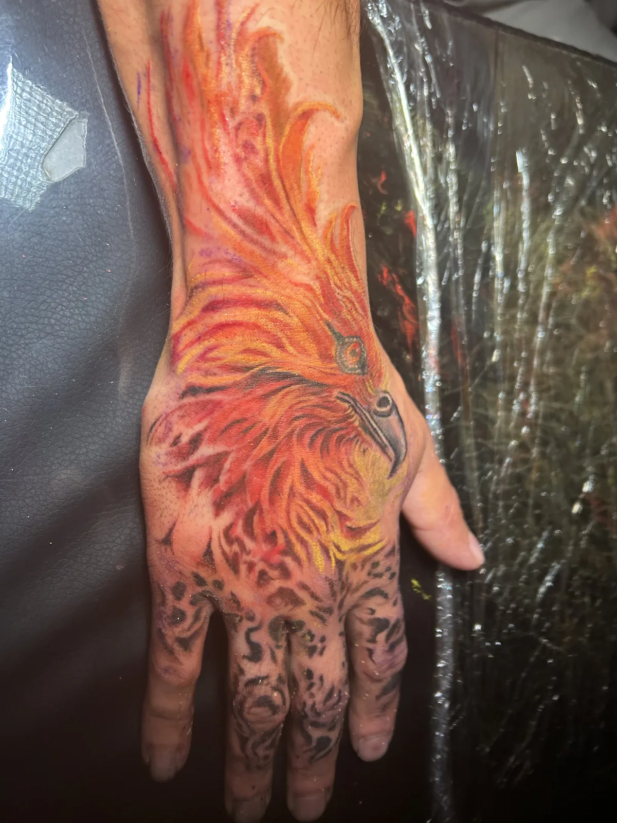 Black and grey realism money rose tattoo on upper arm — Work of Art Tattoo Las Vegas