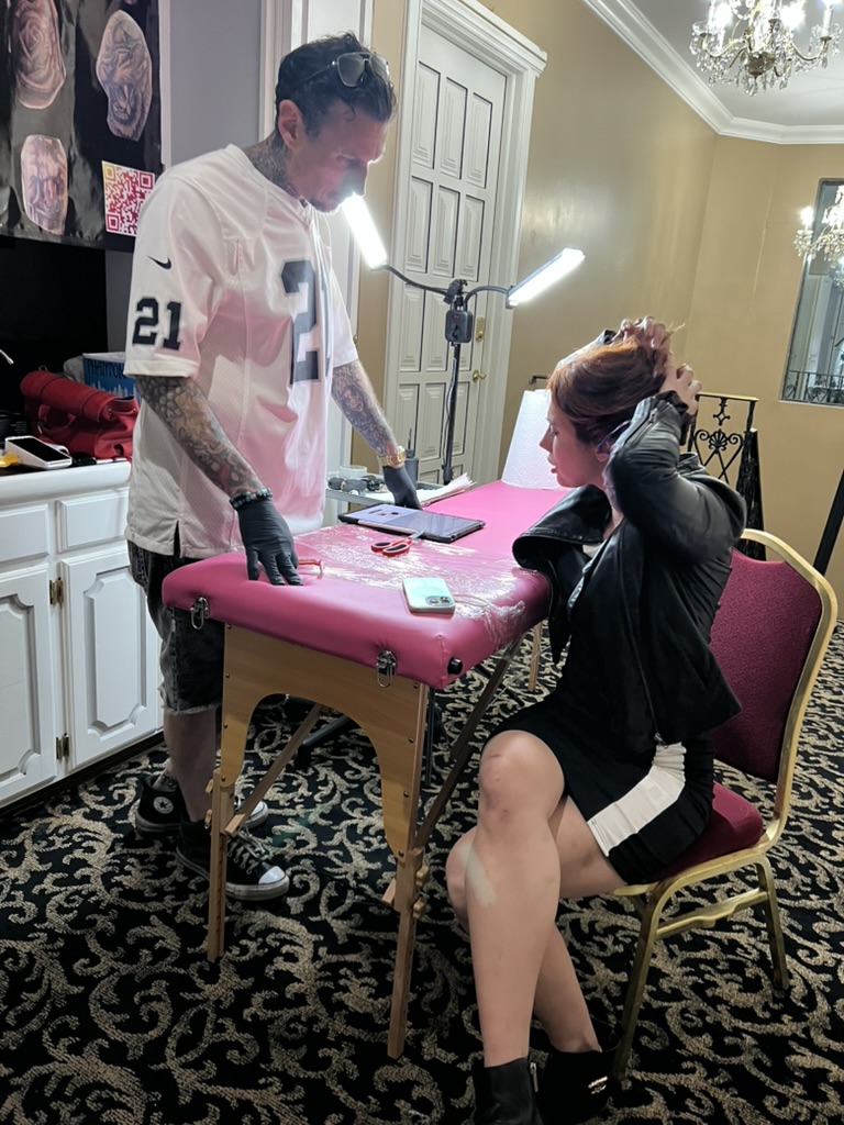 Black and grey tattoo work from private offsite event — Joshua Cole, Work of Art Tattoo & Piercing, Las Vegas
