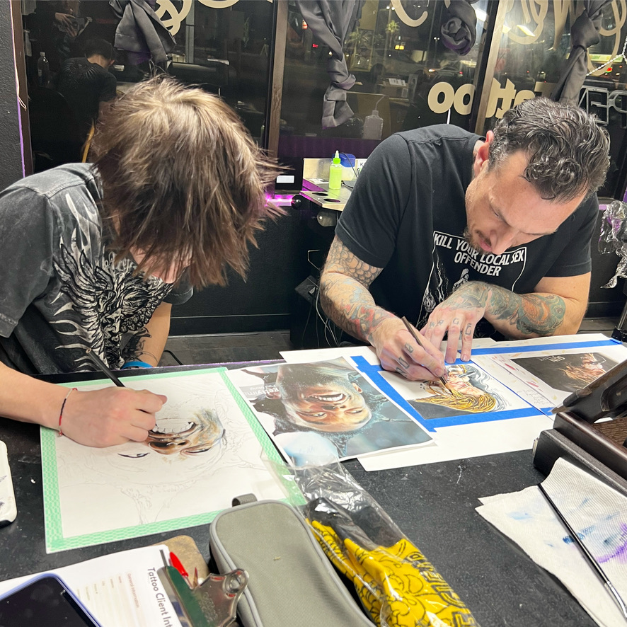 Katelyn Cole ear piercing session — Work of Art Las Vegas, Work of Art Tattoo & Piercing, Las Vegas